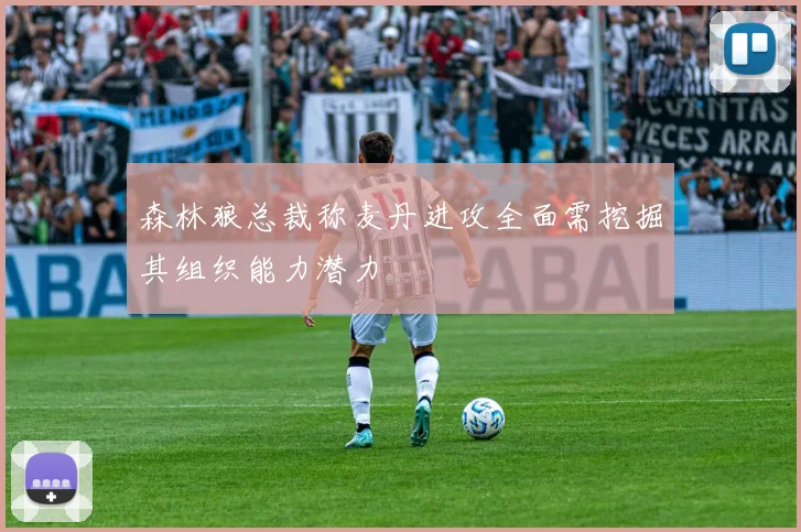 森林狼总裁称麦丹进攻全面需挖掘其组织能力潜力